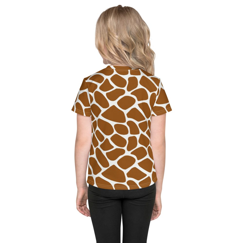 Giraffe Costume Animal Print Safari Halloween Cosplay Kids T-shirt - Image 2