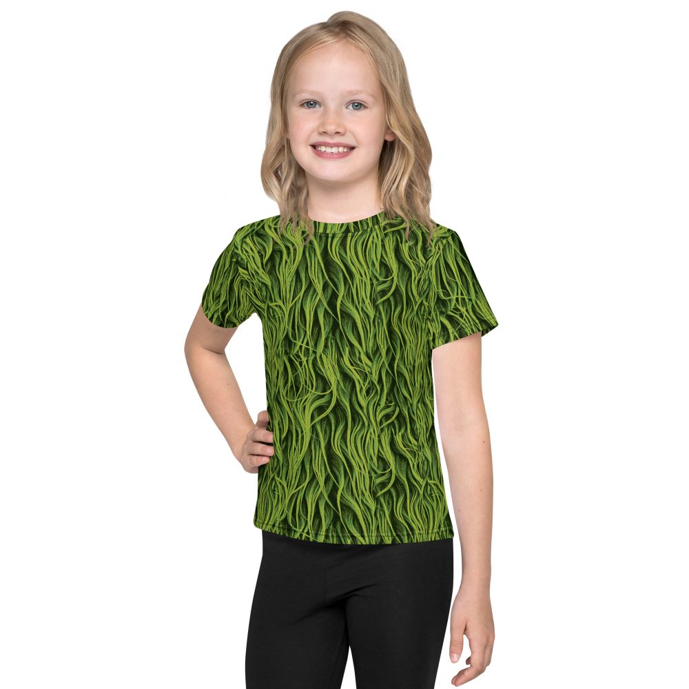 Green Fur Cosplay Costume Kids T-Shirt