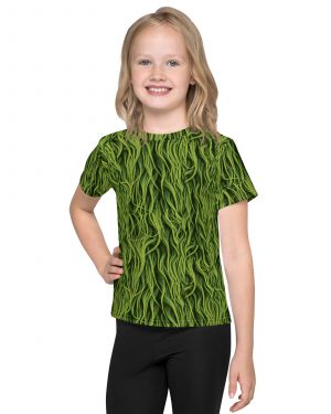 Green Fur Cosplay Costume Kids T-Shirt