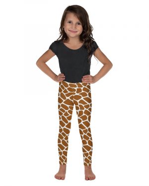 Giraffe Costume Animal Print Safari Halloween Cosplay Kid’s Leggings