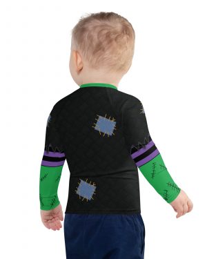 Frankenstein Halloween Cosplay Kids Rash Guard