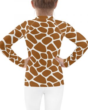 Giraffe Costume Animal Print Safari Halloween Cosplay Kids Rash Guard