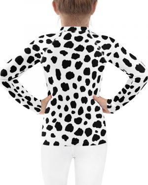 Dalmatian Puppy Dog Cosplay Halloween Costume Kids Rash Guard