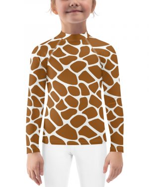 Giraffe Costume Animal Print Safari Halloween Cosplay Kids Rash Guard