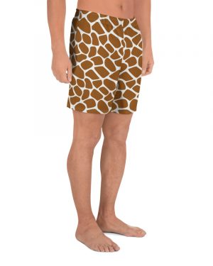 Giraffe Costume Animal Print Safari Halloween Cosplay Men’s Athletic Shorts