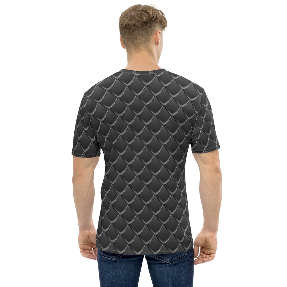 Dragon Cosplay Costume Black Scales Men's t-shirt - Image 3