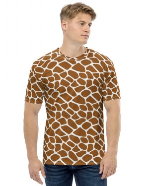 Giraffe Costume Animal Print Safari Halloween Cosplay Men’s t-shirt