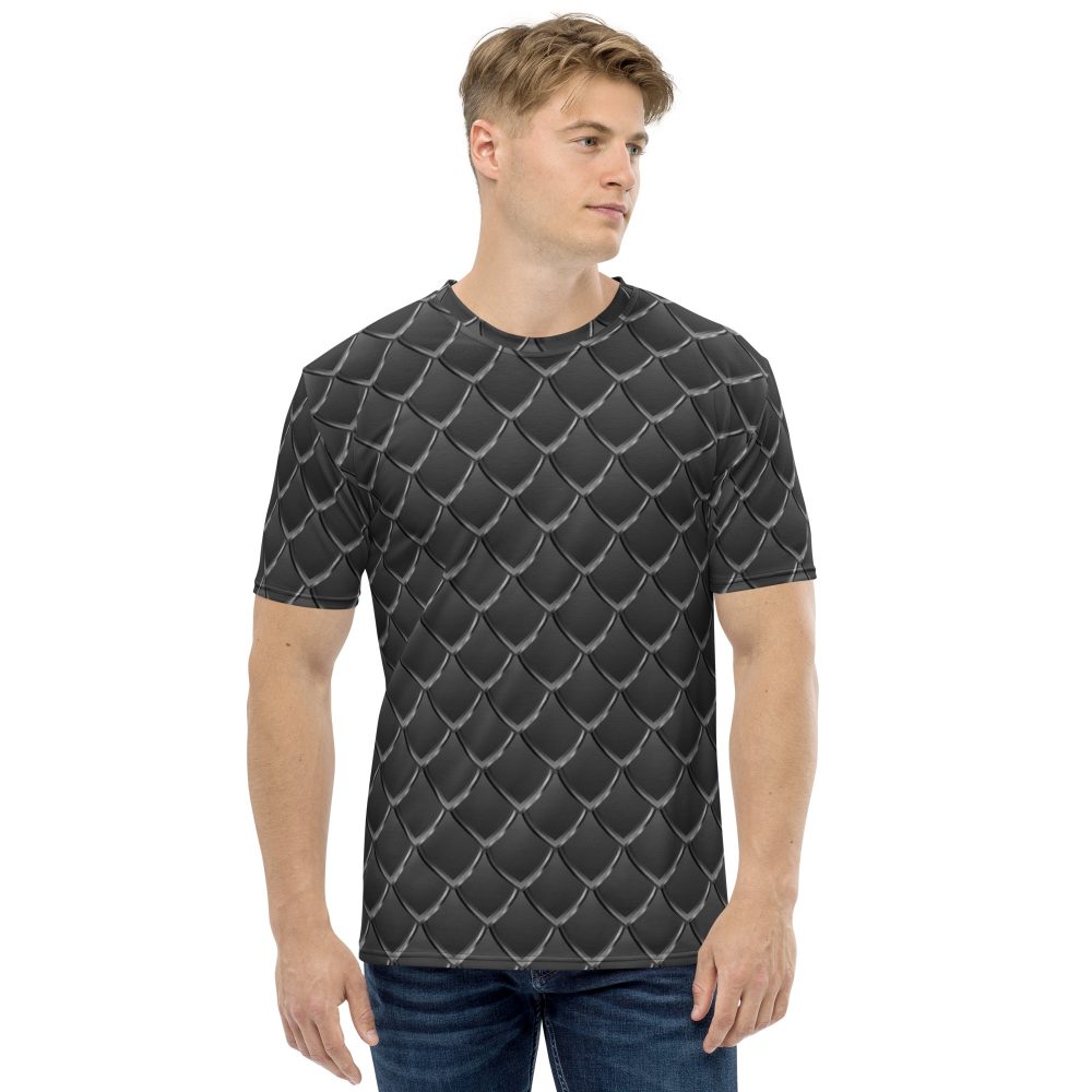 Dragon Cosplay Costume Black Scales Men's t-shirt - Image 2