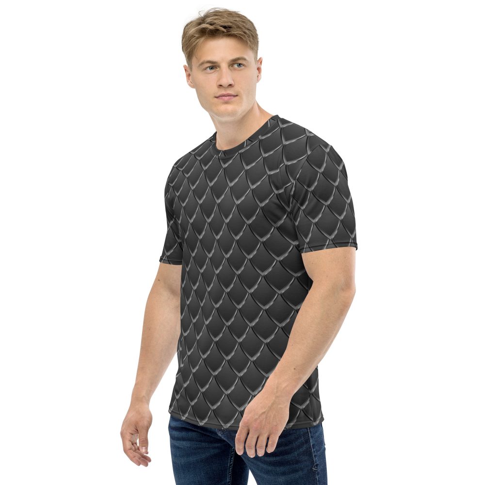 Dragon Cosplay Costume Black Scales Men's t-shirt - Image 4