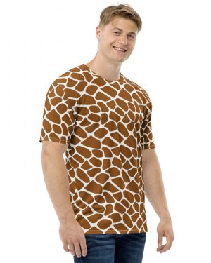 Giraffe Costume Animal Print Safari Halloween Cosplay Men’s t-shirt