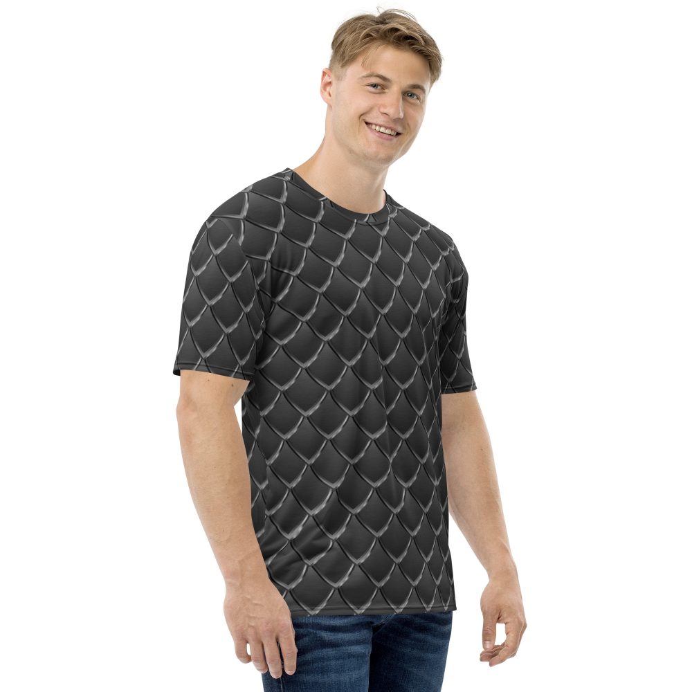 Dragon Cosplay Costume Black Scales Men's t-shirt