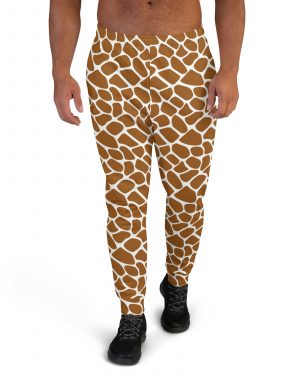Giraffe Costume Animal Print Safari Halloween Cosplay Men’s Joggers
