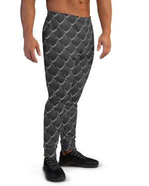 Dragon Cosplay Costume Black Scales Men’s Joggers