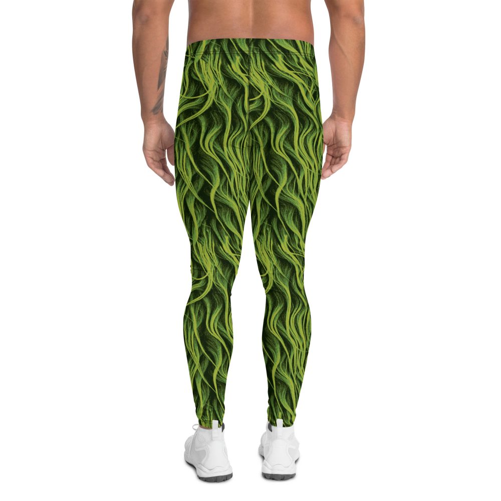 Green Hair costume, grouch christmas green fur costume, activewear, running, rundisney, rundisney costume, dance costume, men's costume, uv protection, men's leggings, leggings, meggings, polyester, spandex, gusset