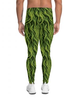 Green Fur Cosplay Costume Men’s Leggings
