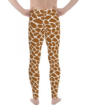 Giraffe Costume Animal Print Safari Halloween Cosplay Men’s Leggings