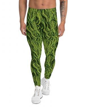 Green Fur Cosplay Costume Men’s Leggings