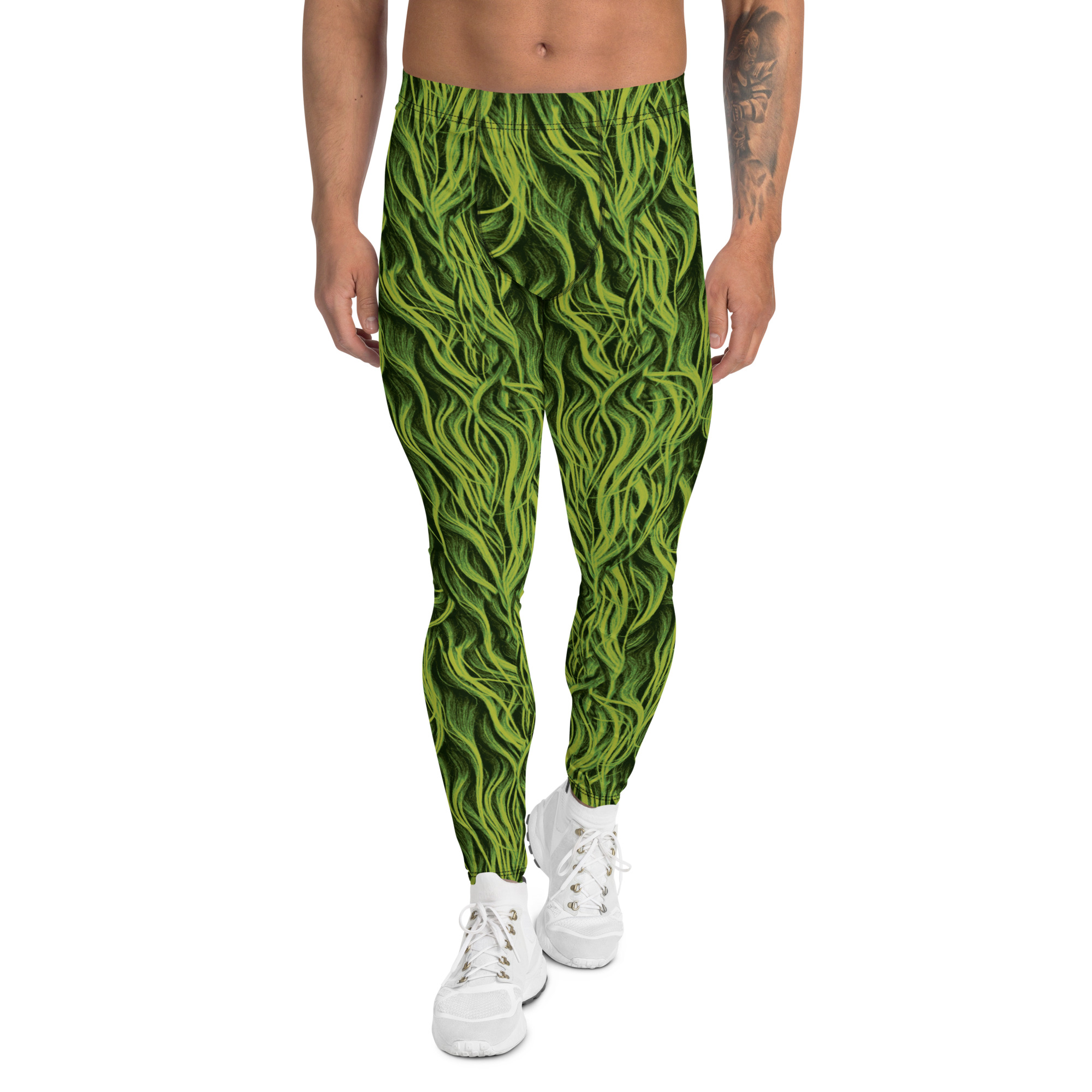 Green Hair costume, grouch christmas green fur costume, activewear, running, rundisney, rundisney costume, dance costume, men's costume, uv protection, men's leggings, leggings, meggings, polyester, spandex, gusset