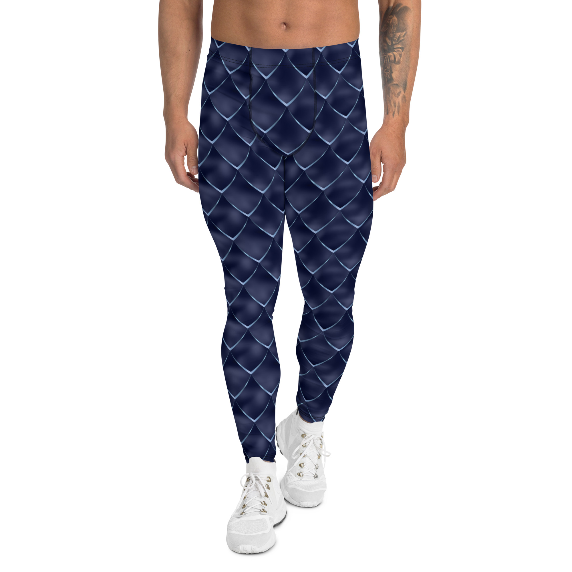 dragon costume, navy blue reptile costume, Scales, activewear, running, rundisney, rundisney costume, dance costume, men's costume, uv protection, men's leggings, leggings, meggings, polyester, spandex, gusset