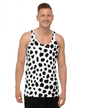 Dalmatian Puppy Dog Cosplay Halloween Costume Unisex Tank Top