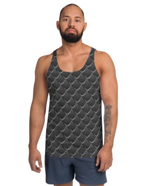 Dragon Cosplay Costume Black Scales Unisex Tank Top