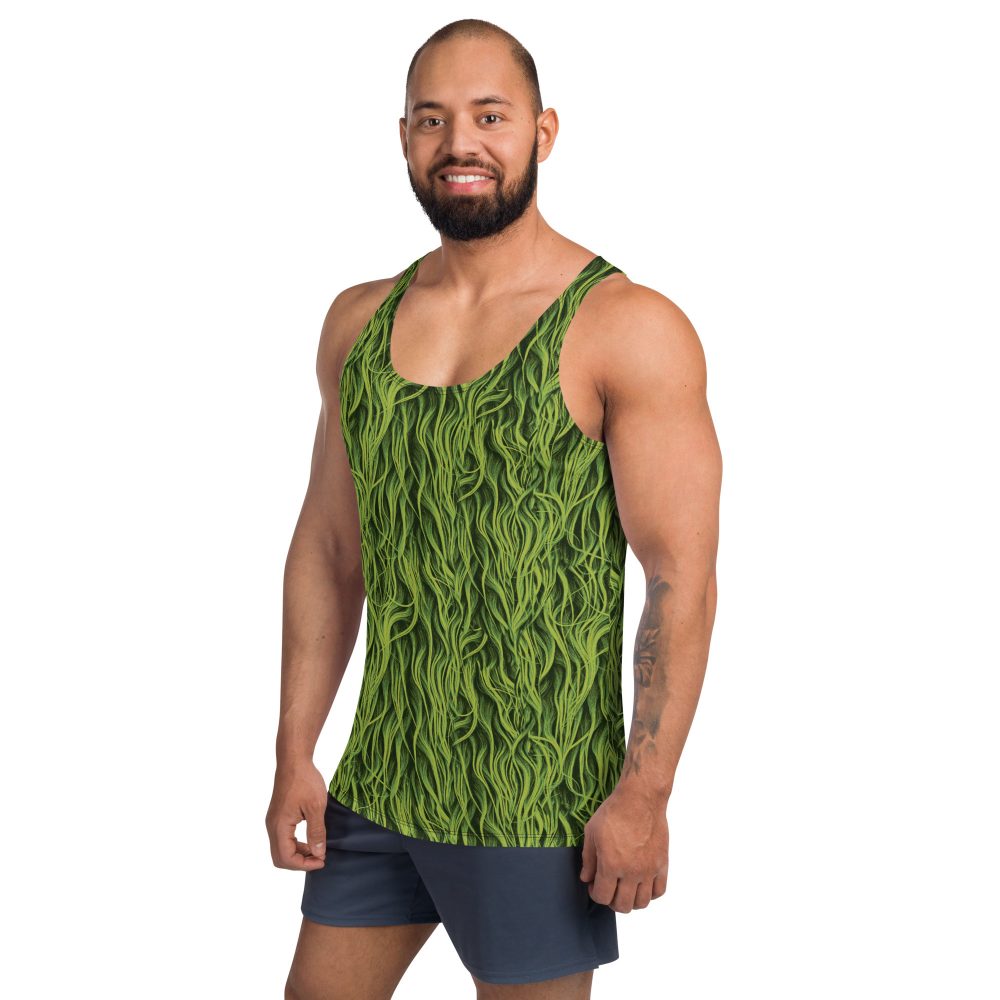 Green Fur Cosplay Costume Unisex Tank Top - Image 2