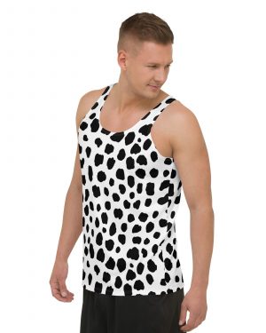 Dalmatian Puppy Dog Cosplay Halloween Costume Unisex Tank Top