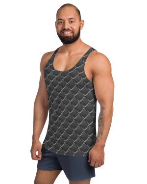 Dragon Cosplay Costume Black Scales Unisex Tank Top