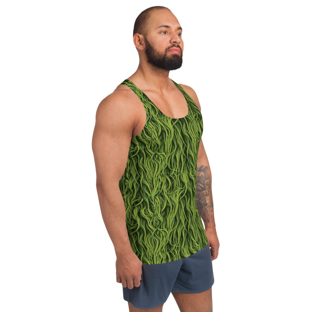 Green Fur Cosplay Costume Unisex Tank Top - Image 3