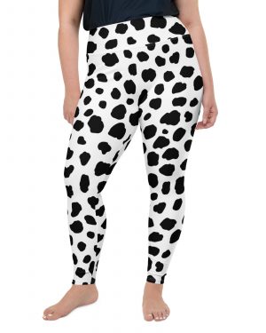 Dalmatian Puppy Dog Cosplay Halloween Costume Plus Size Leggings
