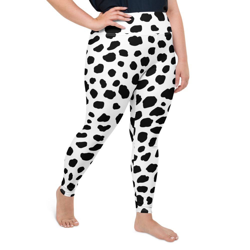 Dalmatian Puppy Dog Cosplay Halloween Costume Plus Size Leggings - Image 4