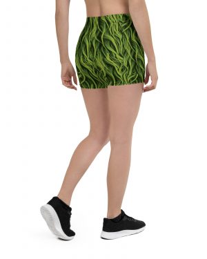 Green Fur Cosplay Costume Printed Shorts
