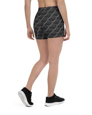 Dragon Cosplay Costume Black Scales Shorts