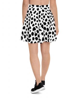 Dalmatian Puppy Dog Cosplay Halloween Costume Skater Skirt