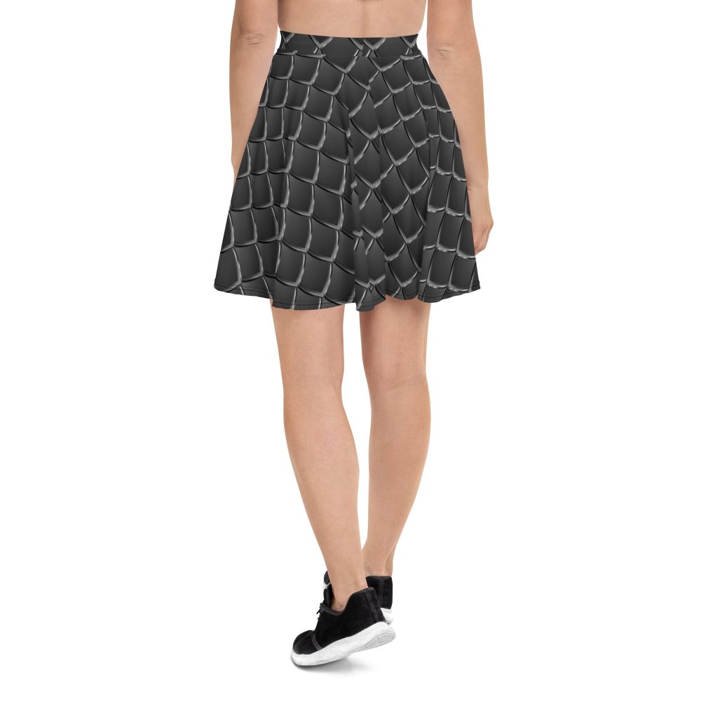 Dragon Cosplay Costume Black Scales Skater Skirt - Image 2