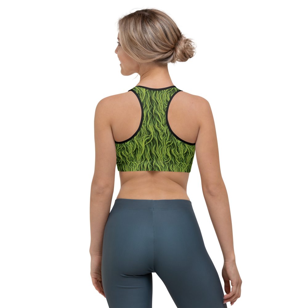Green Fur Cosplay Costume Printed Sports bra - Image 4