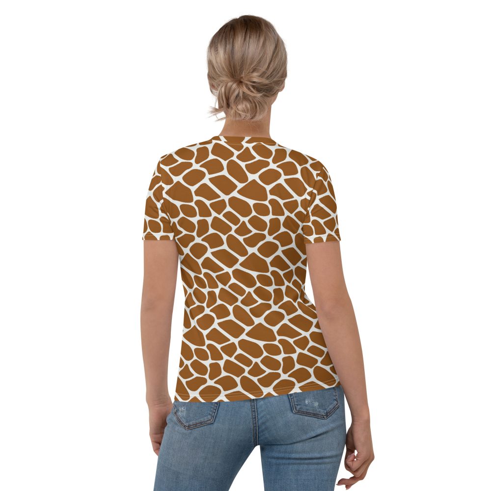Giraffe Costume Animal Print Safari Halloween Cosplay Women's T-shirt - Image 2