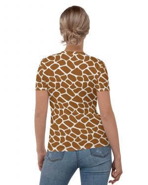 Giraffe Costume Animal Print Safari Halloween Cosplay Women’s T-shirt