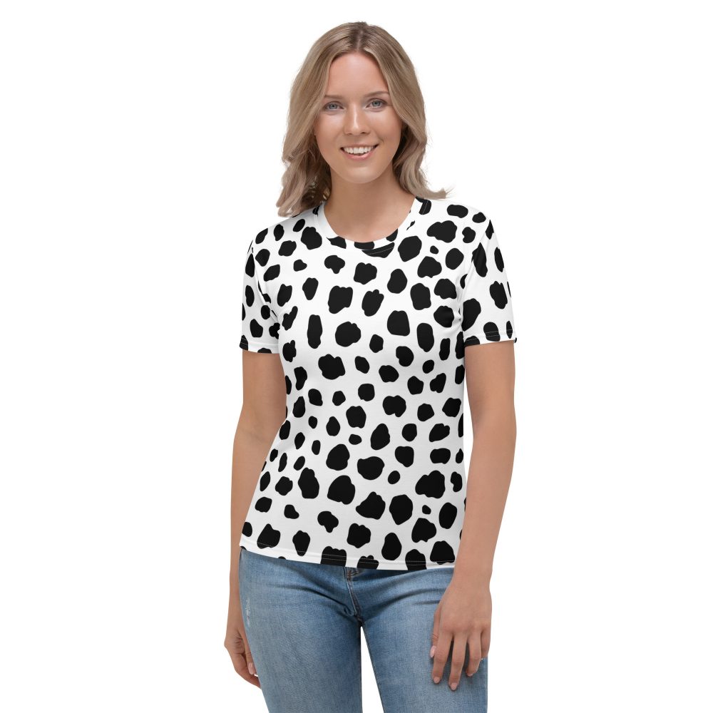Dalmatian Puppy Dog Cosplay Halloween Costume Women's T-shirt
