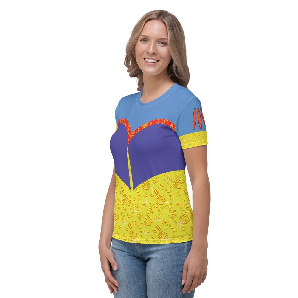 Snow White Costume Cosplay Halloween Women's T-shirt - Image 3