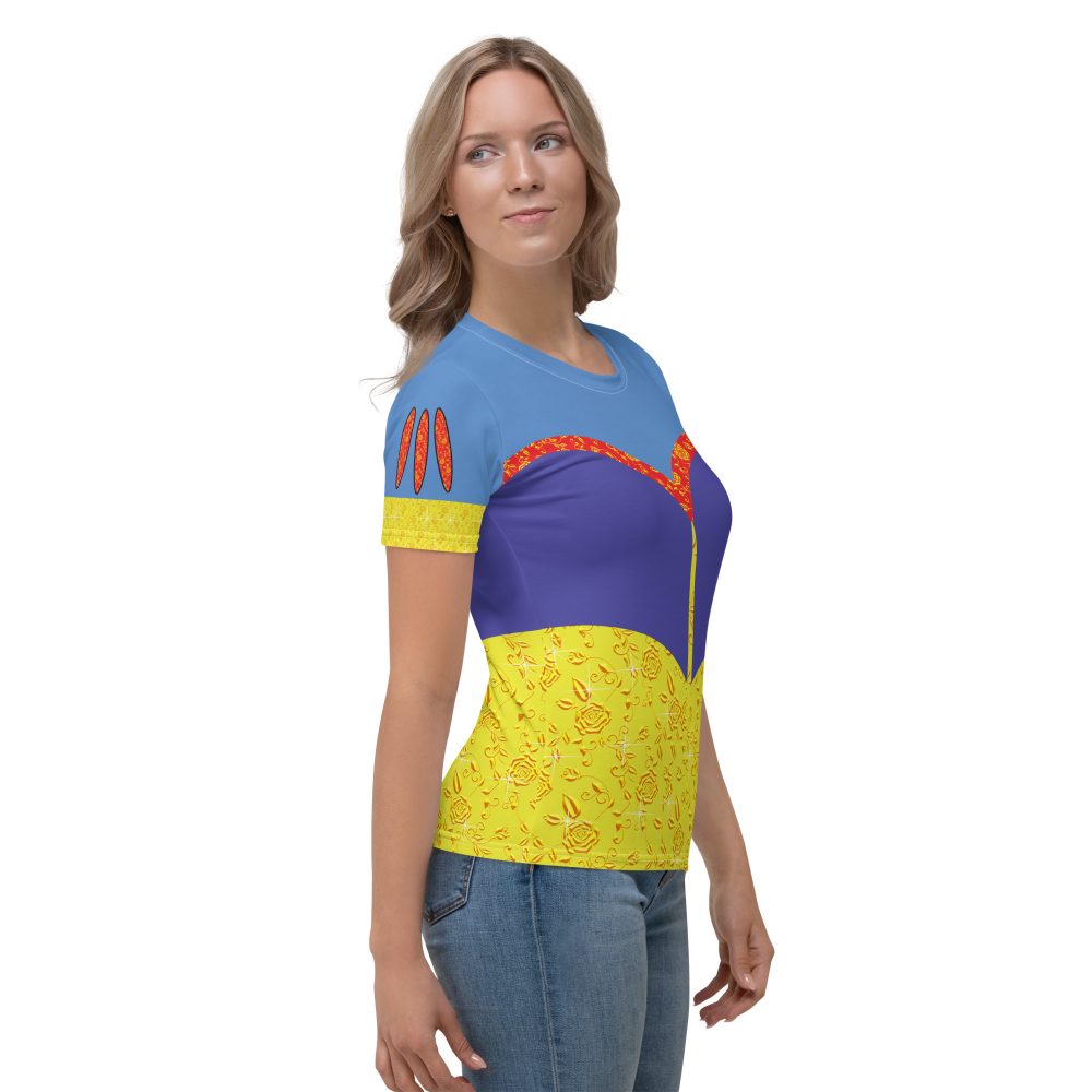 Snow White Costume Cosplay Halloween Women's T-shirt - Image 4