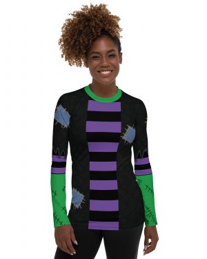 Frankenstein Halloween Cosplay Costume Women’s Rash Guard