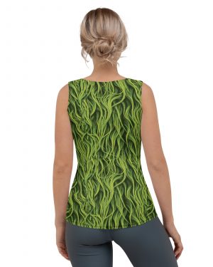 Green Fur Cosplay Costume Printed Tank Top