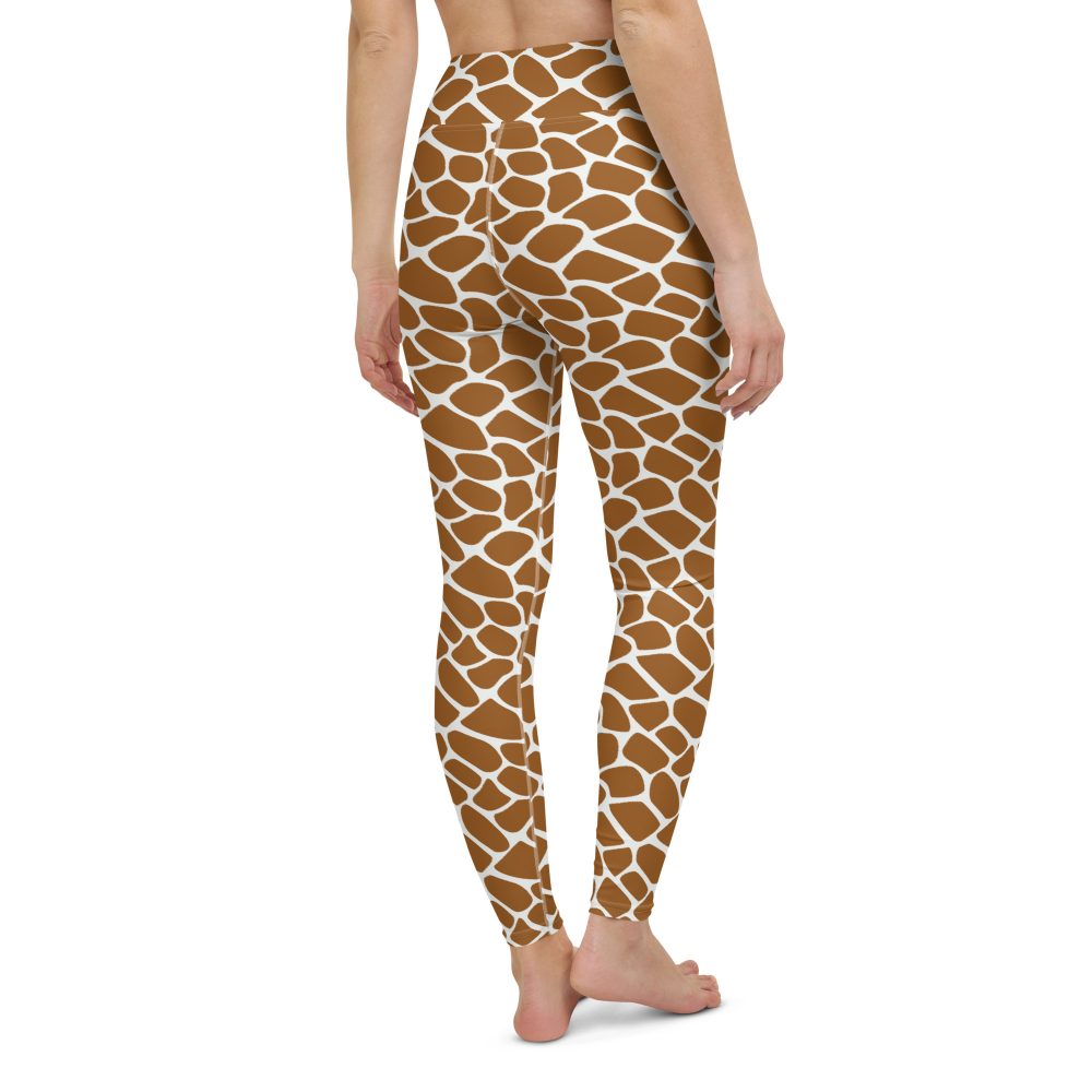 Giraffe Costume Animal Print Safari Halloween Cosplay Yoga Leggings - Image 6