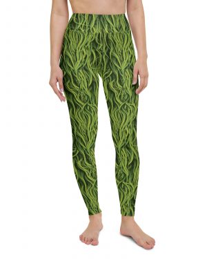 Green Fur Cosplay Costume Printed Yoga Leggings