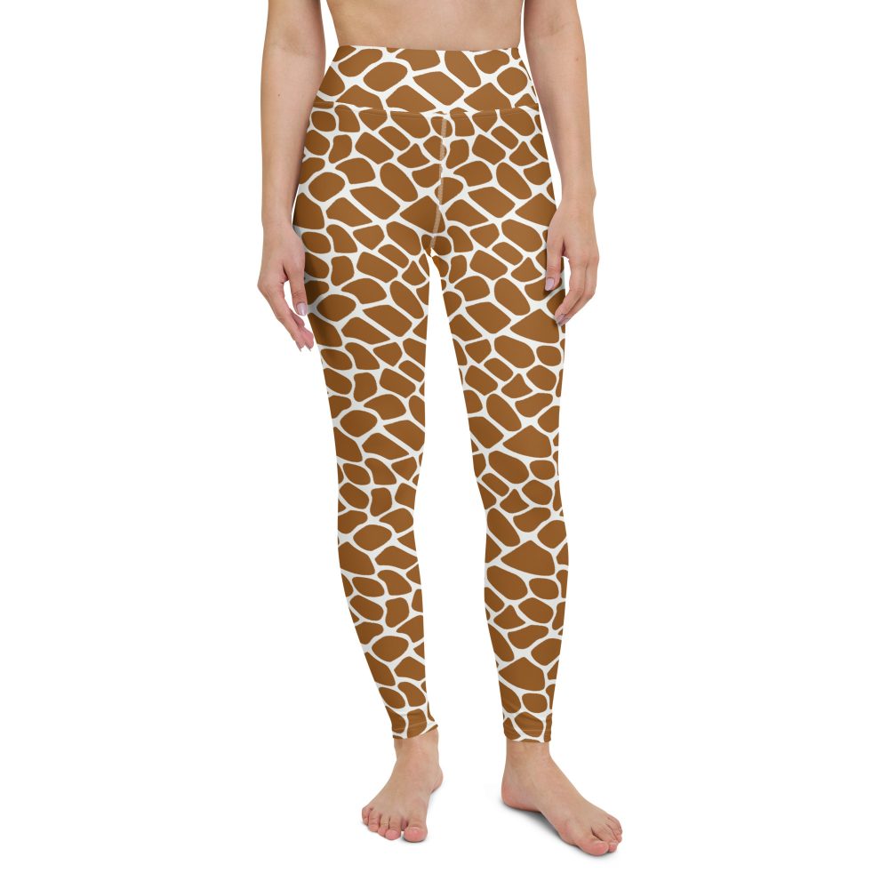 Giraffe Costume Animal Print Safari Halloween Cosplay Yoga Leggings