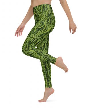 Green Fur Cosplay Costume Printed Yoga Leggings
