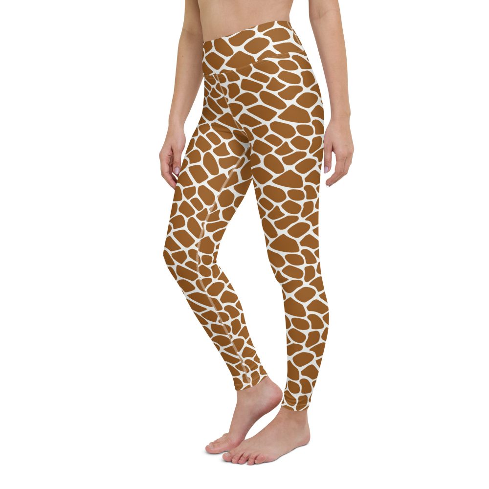 Giraffe Costume Animal Print Safari Halloween Cosplay Yoga Leggings - Image 3