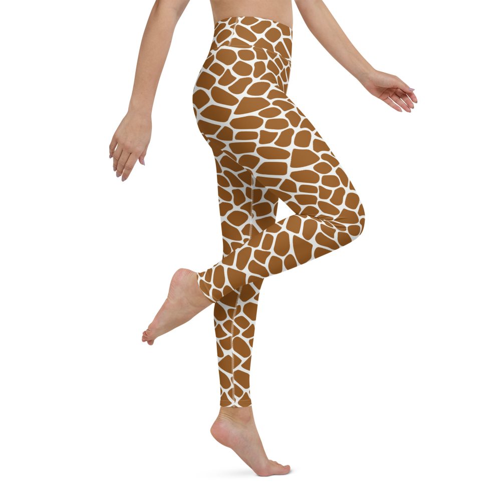 Giraffe Costume Animal Print Safari Halloween Cosplay Yoga Leggings - Image 4