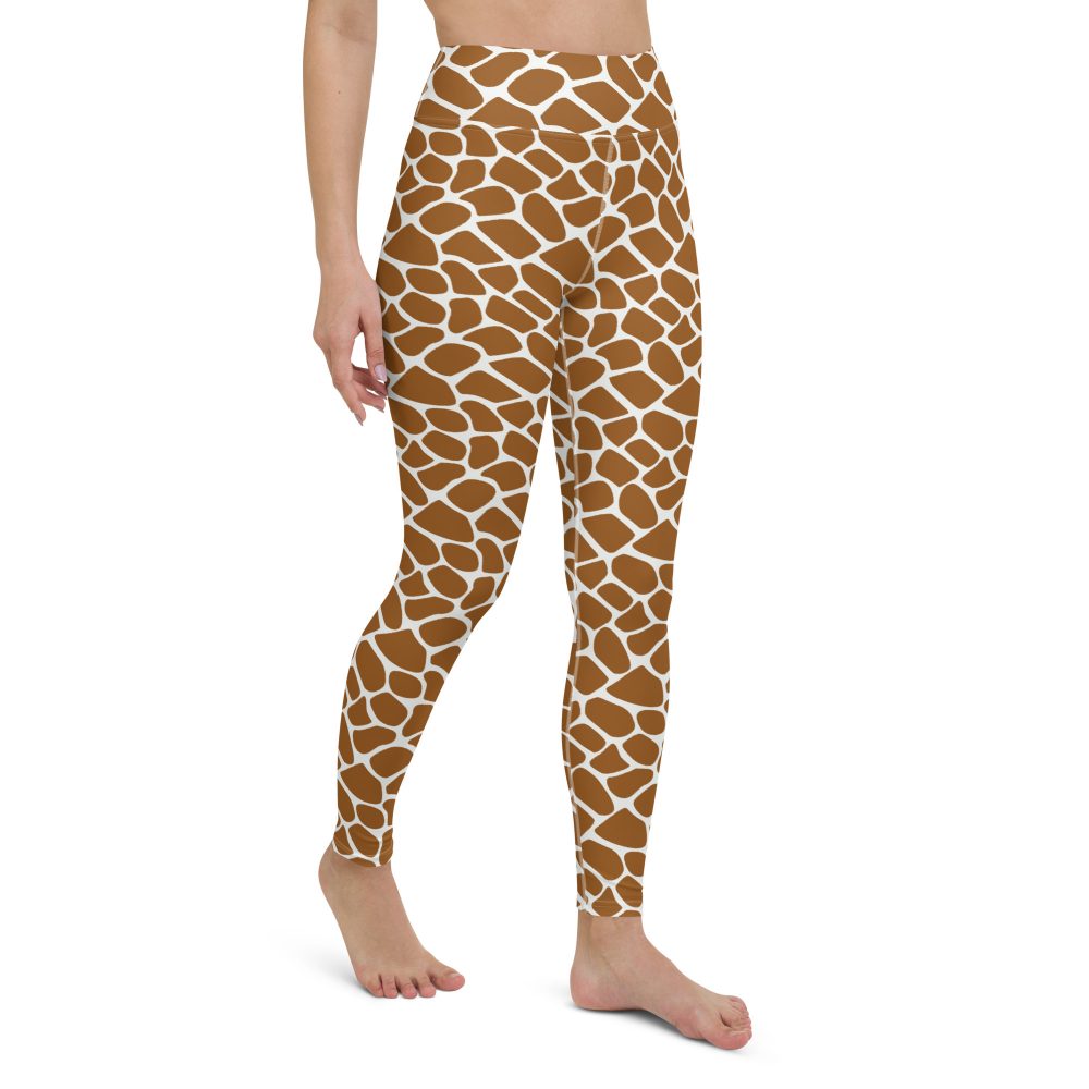 Giraffe Costume Animal Print Safari Halloween Cosplay Yoga Leggings - Image 5